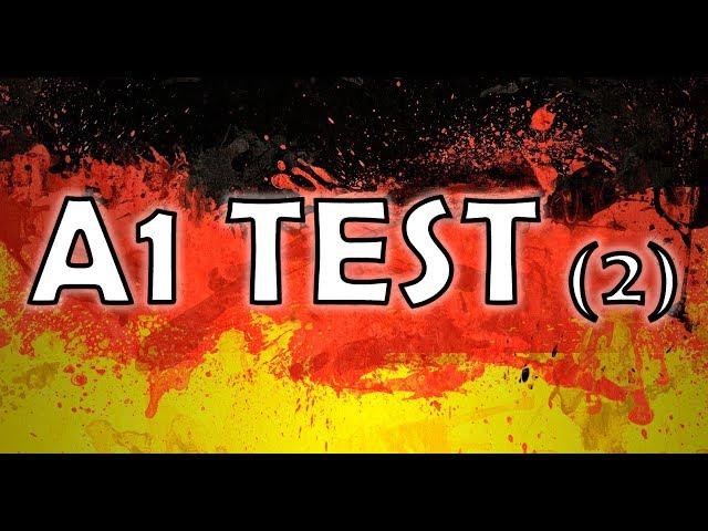 НЕМЕЦКИЙ тест на уровень А1 продолжение