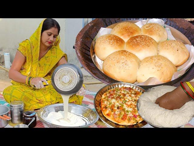 देखोगे नहीं अपने देसी kitchen मेंकैसे बनाए मैने एकदम बाजार जैसे बन Home-Made bun recipe in Hindi