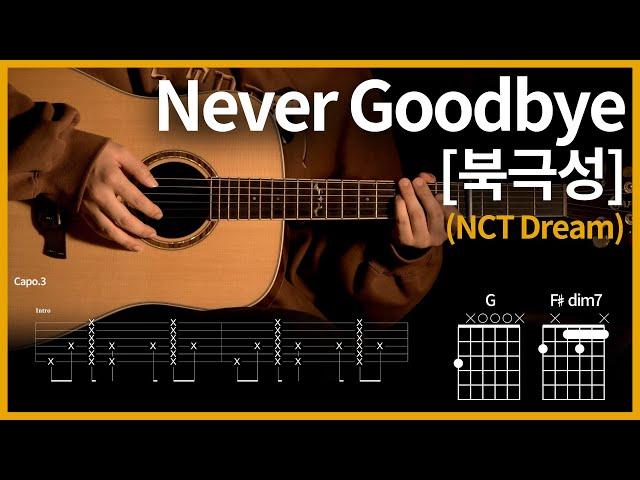 173. Never Goodbye - NCT Dream 【】 | Guitar tutorial | (TAB+Chords)