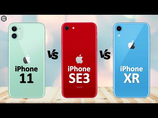 iPhone SE 3 2022 VS iPhone 11 VS iPhone XR