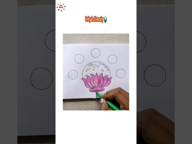 Unity in Diversity drawingEk bharat shreshtha bharat drawing easy #viral #drawing #shorts #trending