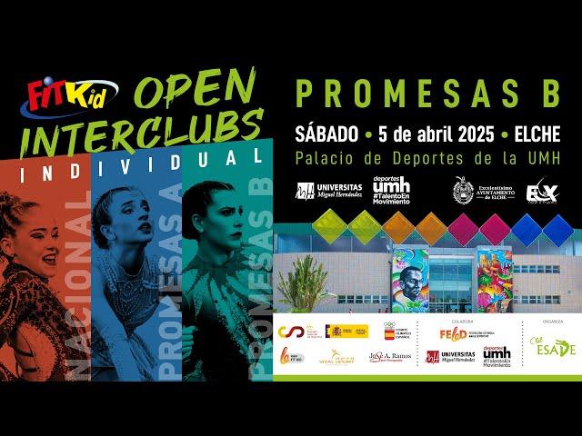 OPEN INTERCLUBS 2025. INDIVIDUAL. PROMESAS B. Tarde. Elche
