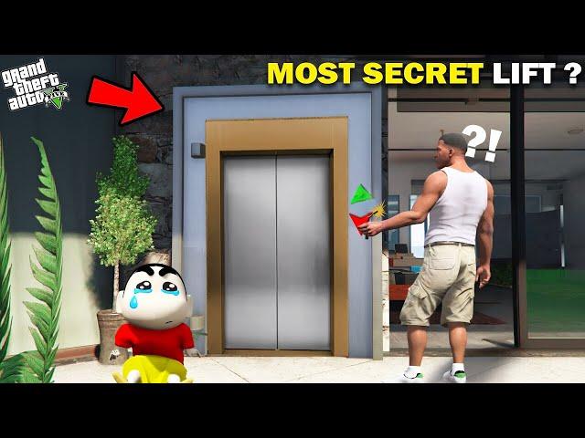 GTA 5 !! SHINCHAN AND FRANKLIN OPENED A SECRET ELEVATOR OUTSIDE FRANKLIN'S HOUSE IN GTA 5 TAMIL