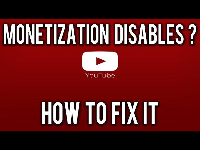 How to Re enable  Disabled Monetization Youtube