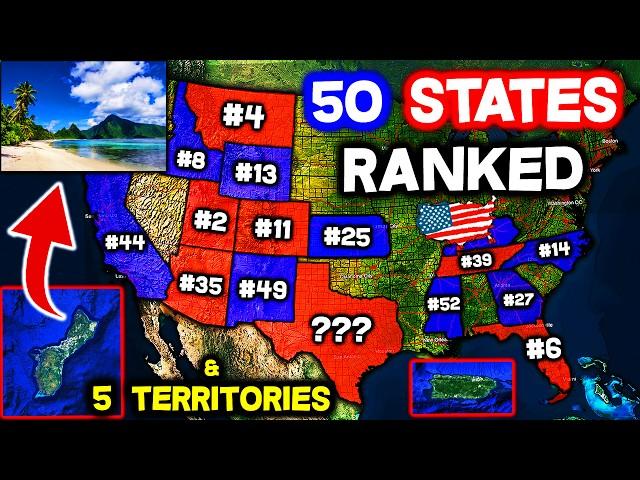 All 50 States & 5 Territories in the USA Ranked WORST to BEST (2025)