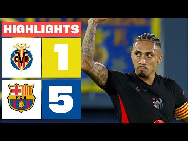 VILLARREAL CF 1 - 5 FC BARCELONA | HIGHLIGHTS LALIGA EA SPORTS