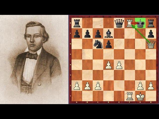 Paul Morphy Crushes His Opponent By Sacrificing His Pieces One After Another