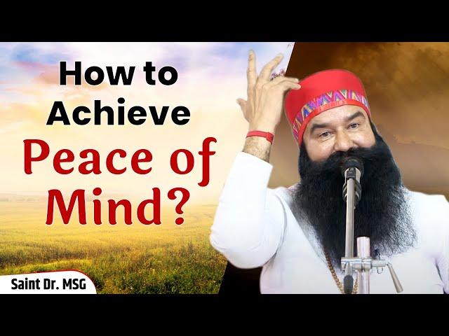 How to Achieve Peace of Mind | Live from Barnawa, UP | 19th October 2022 | Saint Dr. MSG Live