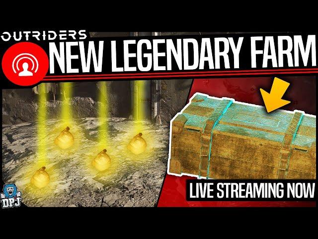 OUTRIDERS LEGENDARY FARMING - New Farm Method - Live Stream Full Highlights