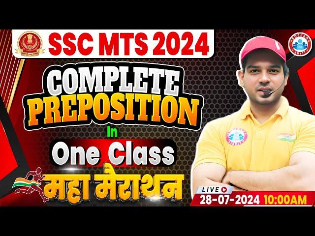 Complete Preposition in One Class | English Marathon For SSC CGL, CPO, MTS, CHSL | By Sanjeev Sir