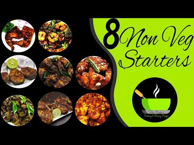 8 Non-Veg Party Appetizers | Non-Veg Dinner Party Starters Recipes | Indian Non-Veg Starters