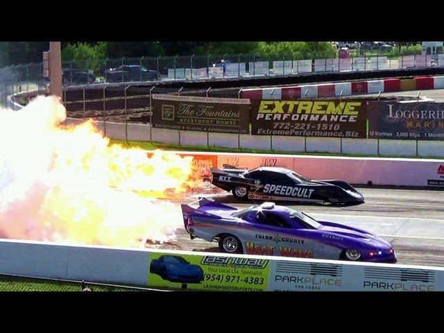 6,000 hp HEAT WAVE Jet Car Fires Up with Raw Sound Crazy Speed Drag Race! Over 300 mph