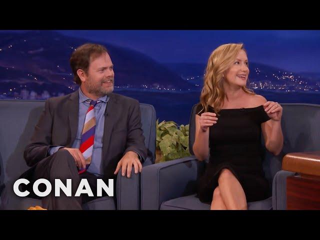 Rainn Wilson & Angela Kinsey’s Mini "Office" Reunion | CONAN on TBS