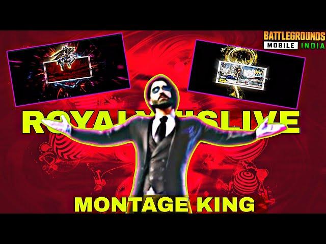 BGMI MONTAGE KING @RoyalYTisLive NOW BACK | PUBG LOBBY EDIT #bgmi #montage #trending #pubg #viral