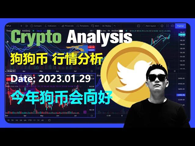 比特币行情分析2023.01.29 | 狗狗币今年有较好机会