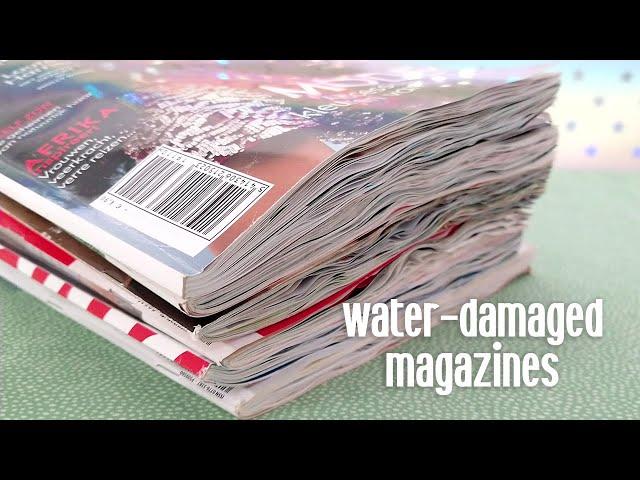 ASMR Paper Crinkles Until You Sleep • Water-Damaged Magazines • Page Turning • No Talking