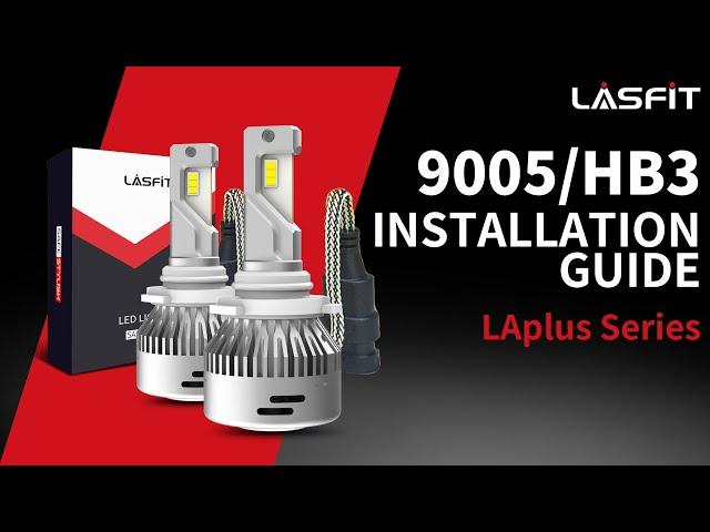 How to install 9005 HB3 LED Headlight Bulbs | Lasfit LA Plus Series 9005