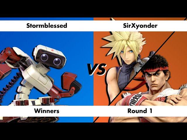 Late Night Wifi 38 Winners Round 1 Stormblessed (ROB) vs SirXyonder (Cloud/Ryu)