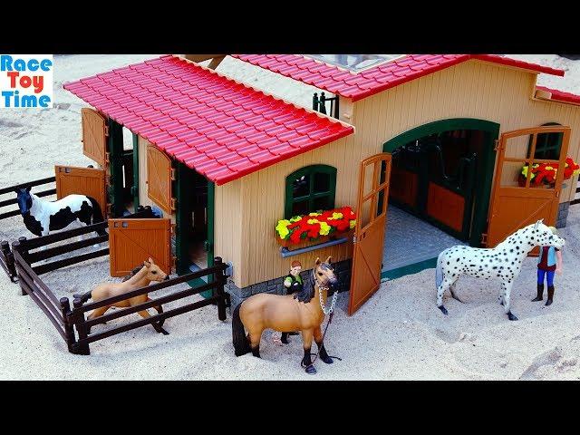 Schleich Stable with Horses Playset For Kids