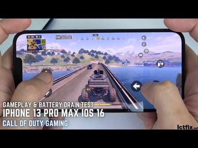 iPhone 13 Pro Max Call of Duty Mobile Gaming test CODM | IOS 16