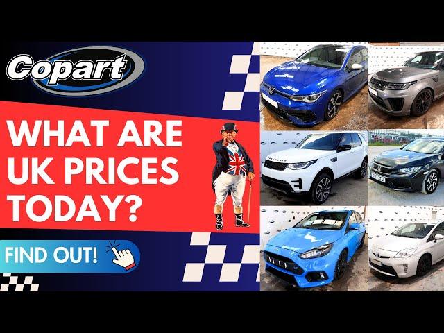 Copart UK Car Auctions with Current Car Prices
