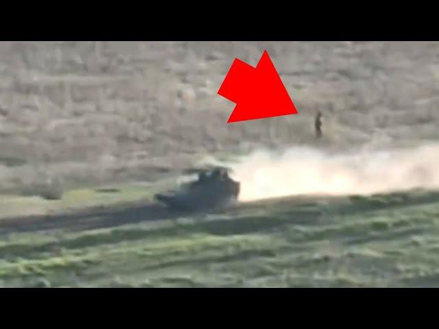 Soldier Jump Off BMP-1 Before Minefield (Right Choice!?)