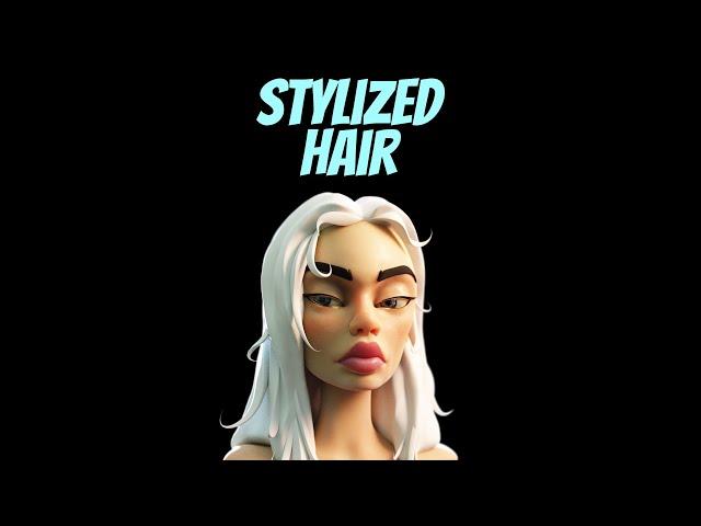 Stylized Hair - Blender 3