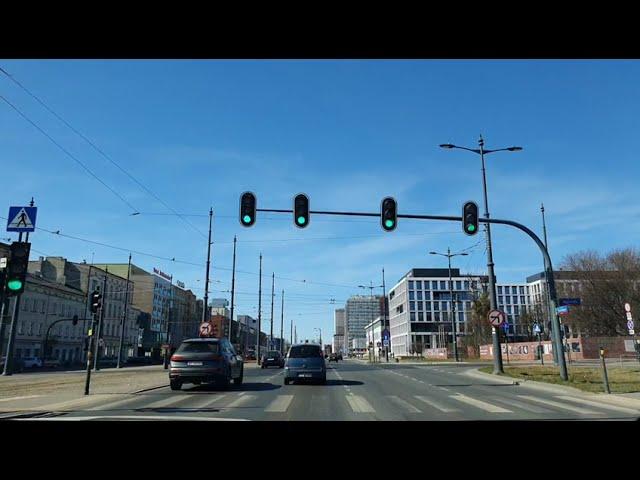 VLOG Lodz from car Poland 2022 Лодзь из авто Польша