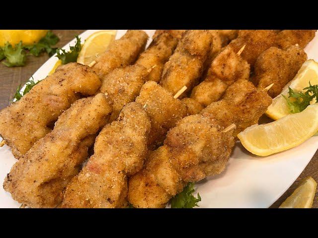 Fried Breaded Chicken/Pork Skewers | Slovenian Palčki | Ocvrta Nabodala