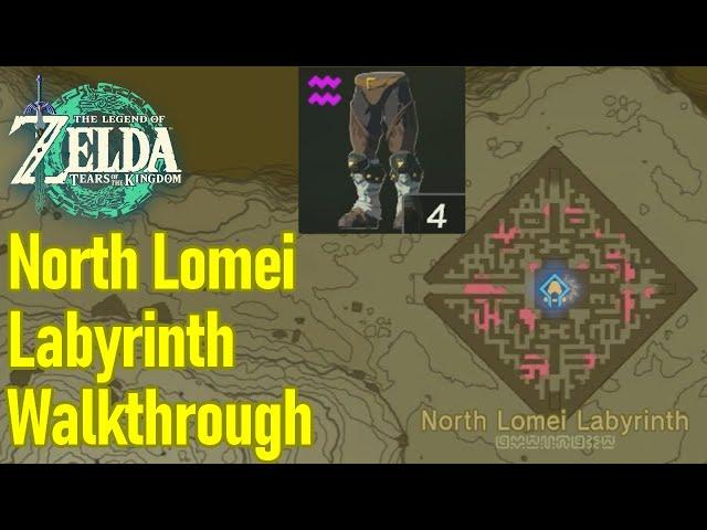 Zelda Tears of the Kingdom North Lomei Labyrinth guide / walkthrough, evil spirit greaves location