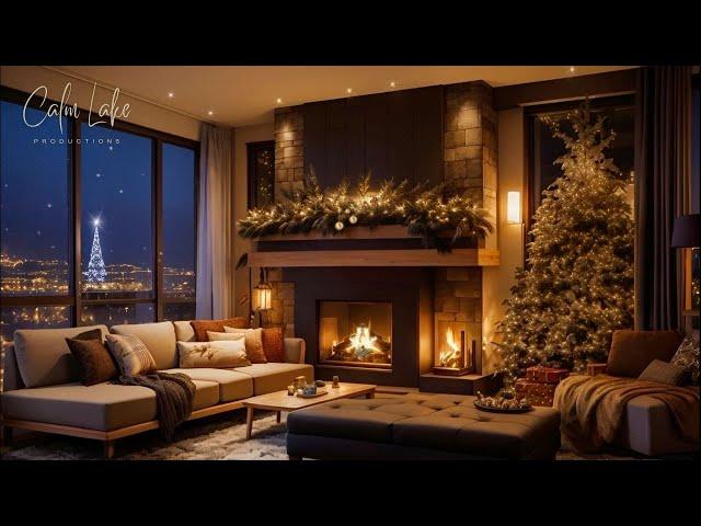 Enchanting Christmas Living Room Ambience with Calm Instrumental Background Music 