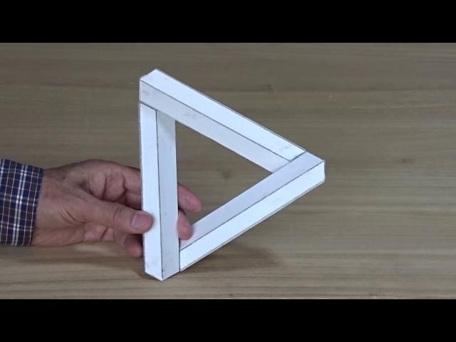 Lecture series for those who stay home "3D Optical Illusion: 4. Penrose Triangle"