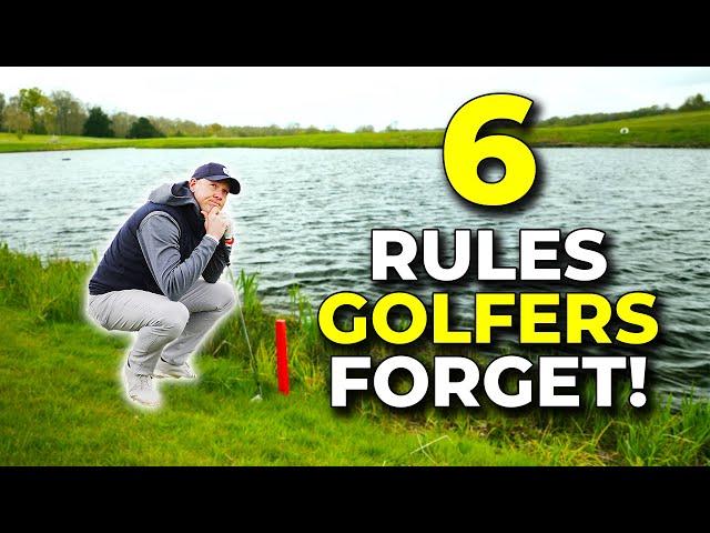 6 RULES GOLFERS ALWAYS FORGET!