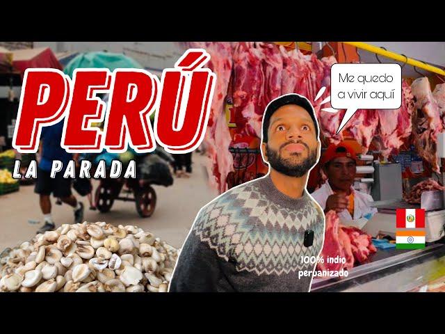 !Este chico indio quiere quedarse a vivir en Perú! Se volvió loco es este mercado 