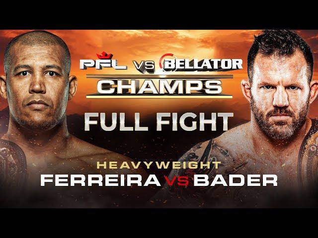 Renan Ferreira vs Ryan Bader | PFL vs Bellator | Full Fight