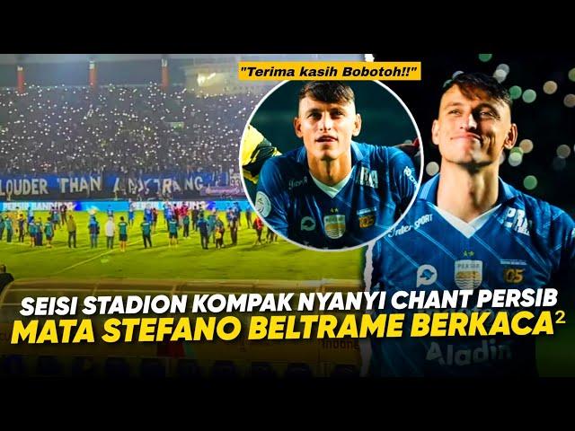 Baru Ini Merasakan Teriakan Bobotoh !! Reaksi Beltrame Si Jalak Harupat Bergemuruh Dukung Persib