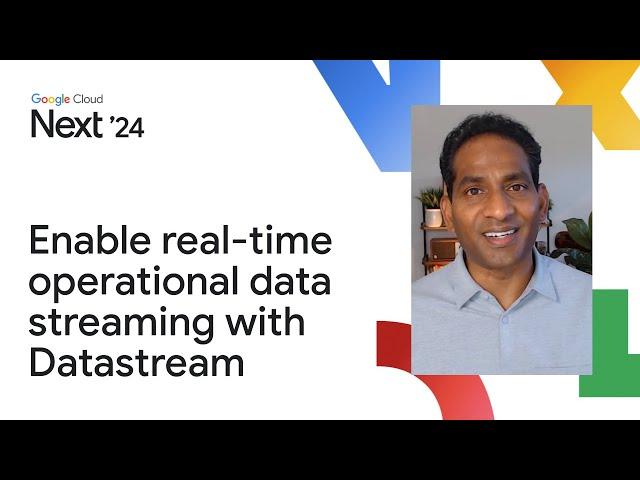 Real-time operational data streaming for enabling analytics and generative AI apps using Datastream