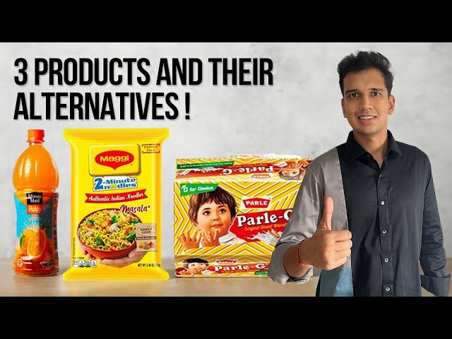 What are the healthier alternatives to Maggi, biscuits and juices?