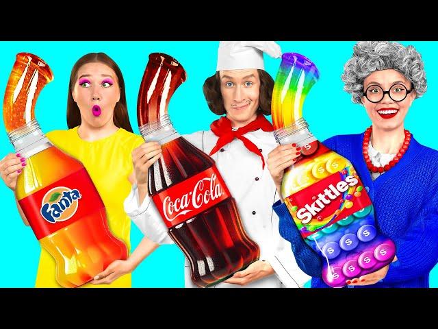 Me vs Grandma Cooking Challenge | Crazy Ideas To Cook by FUN FOOD