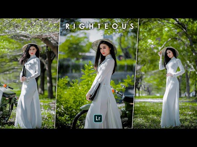 Lightroom Presets Free Download DNG & XMP │Righteous Preset│Green Lightroom Preset