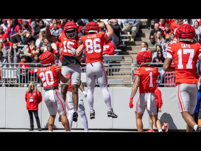 Ohio State 2025 Full Spring Game no huddle | All The Plays | Scarlet - 50 Gray - 31
