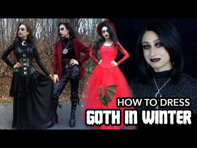 HOW TO DRESS GOTH IN WINTER ️ OUTFIT IDEAS