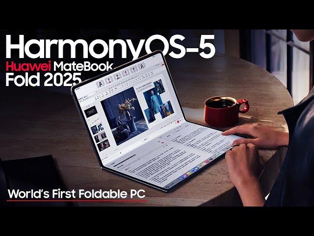 Huawei MateBook Fold Ultimate Design - Meet the World's 1st Foldable Laptop PC 2025!