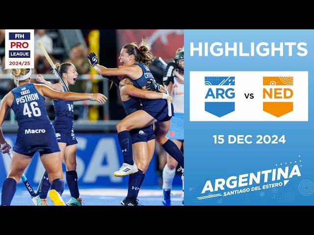 FIH Hockey Pro League 2024-25 Highlights: Argentina vs Netherlands (W) | Match 2