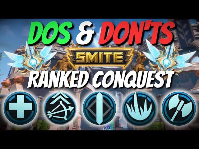 The Dos & Don'ts of #smite Ranked Conquest for ALL ROLES from a Grandmasters Fill Main!