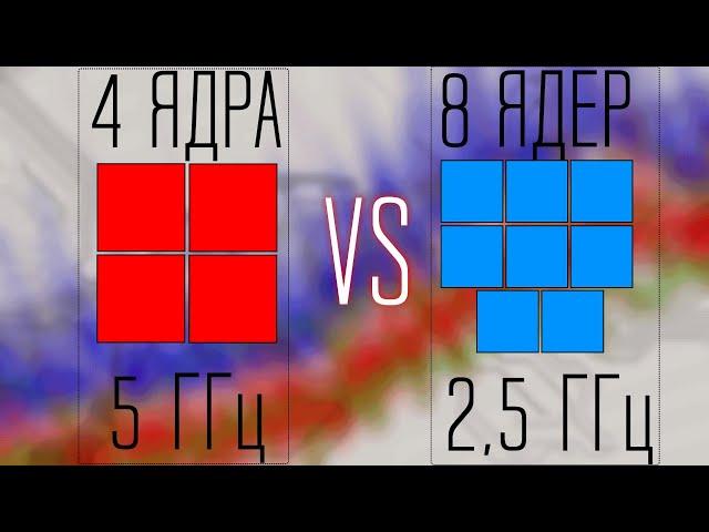 4 ядра 5 ГГц vs 8 ядер 2,5 ГГц