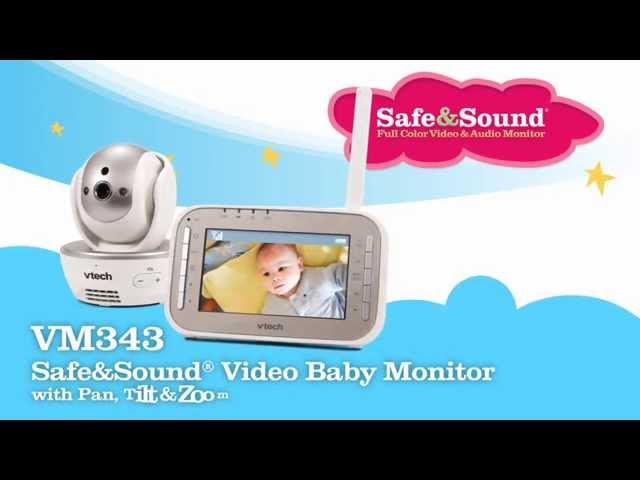 VTech® VM343 Pan & Tilt Full Color Video/Audio Baby Monitor