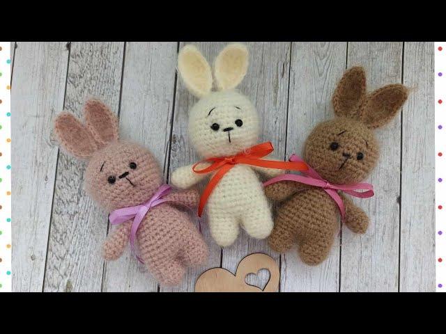 Зайчик вязаный крючком/bunny crochet/Häschen häkeln