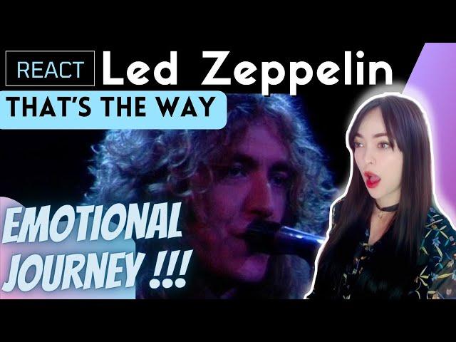 REACTING to Led Zeppelin - That’s the Way | Left Me Speechless !!!