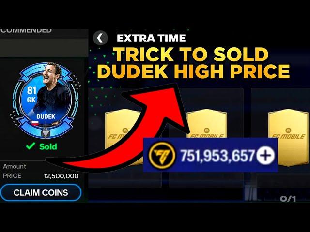 Make Millions coins Using these Tricks in FC Mobile 24!! Dudek 1.2 Millions and Extra Time Trick